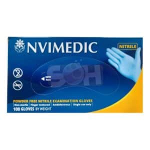 Luvas Nitrilo Azul sem Pó L (100un)